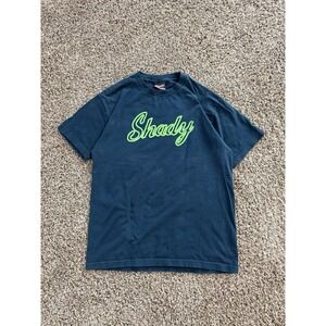 Vintage Y2K Slim Shady LTD Black T-shirt Spell Out Logo Mens M Eminem Rap